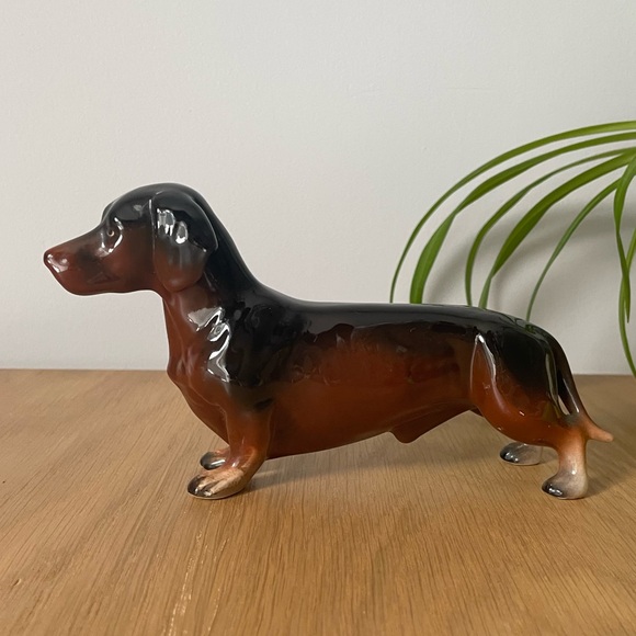 Other - Vintage Dachshund Dog Porcelain Figurine
